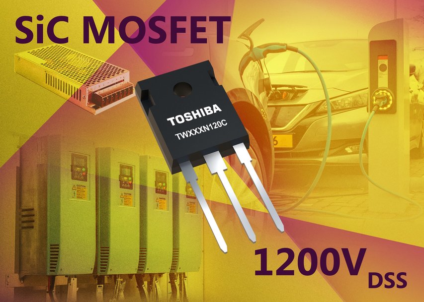 Les MOSFET SiC 1 200 V Toshiba de 3ème génération améliorent les rendements de conversion d’énergie dans l'industrie